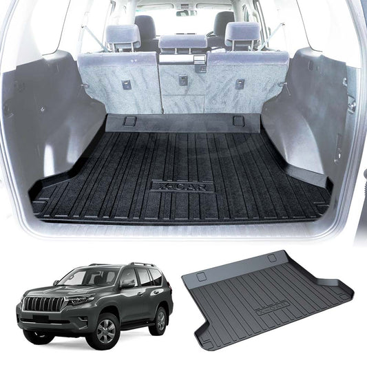 Cargo Rubber Waterproof Mat Boot Liner Cover Luggage Tray for TOYOTA PRADO 150 Series 5 Seater 2009-2024