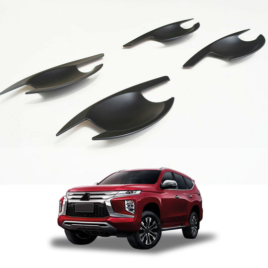Door Handles Bowl Inserts Cover for Mitsubishi Pajero Sport 2015-2025 Matt Black protector