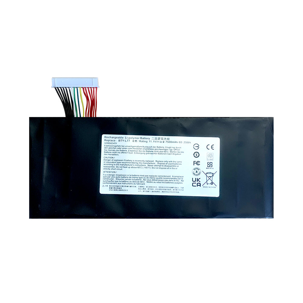 Replacement Battery for MSI GT72 2QD GT72 2QE GT72 6QD GT72S-6QF GT72VR 6RD BTY-L77 MS-1781 MS-1782 MS-1784 MS-1785 MS-1783