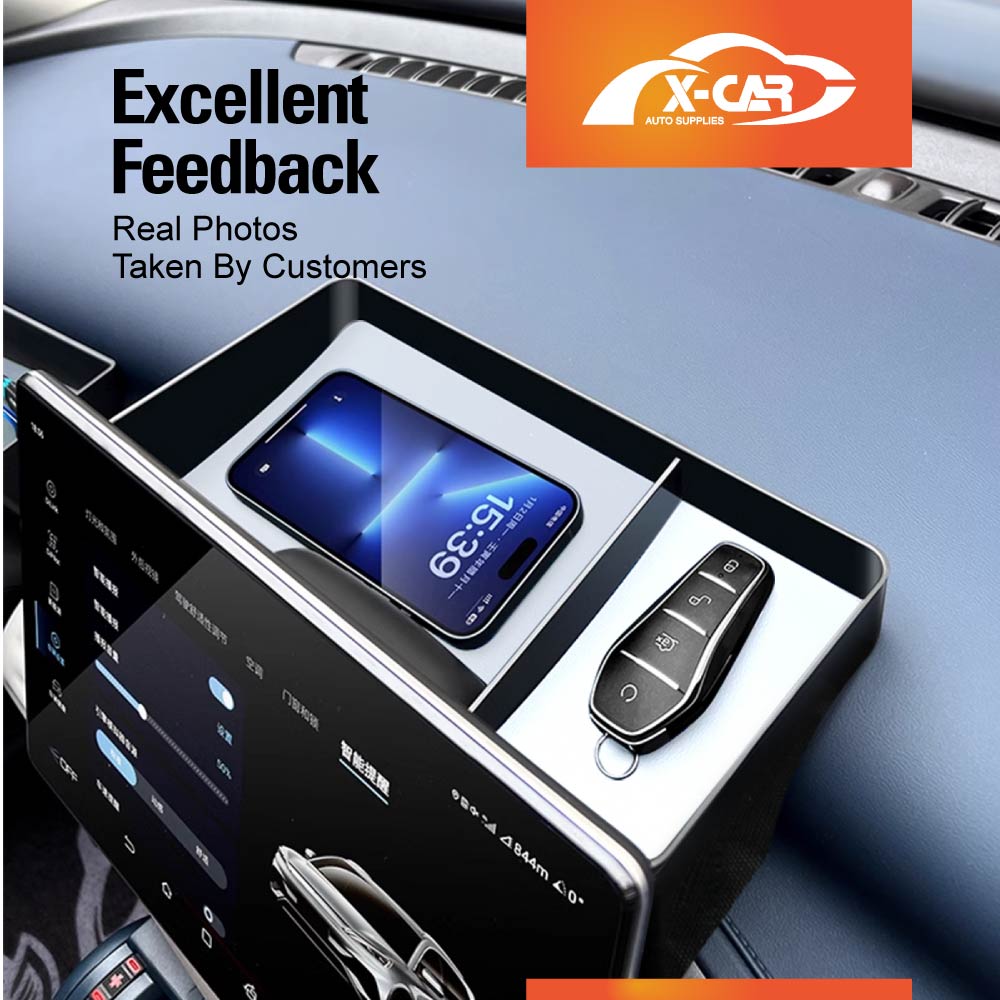 BYD Atto 3 2022-2025 Car Screen Storage Box Tray Organizer Accessories