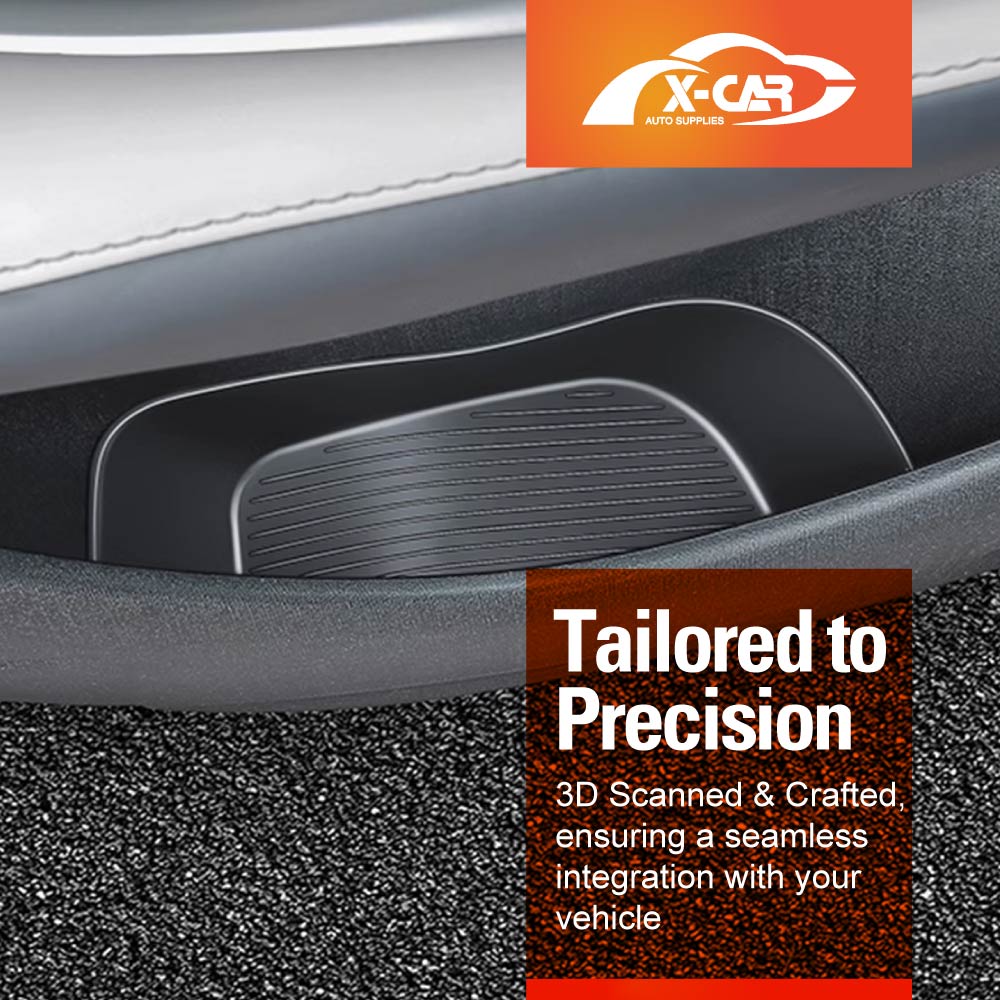 Car Door Side Storage Box Tray for BYD Dolphin 2023-2025 Organizer Accessories Front and Rear Row Set of 4