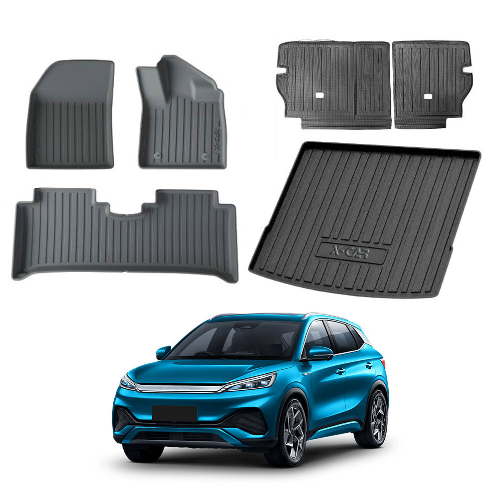 3D All-Weather Boot Liner Back Seat Protector  Floor Mats for BYD Atto 3 2022-2025 Carpet Cargo Trunk Mat Luggage Tray