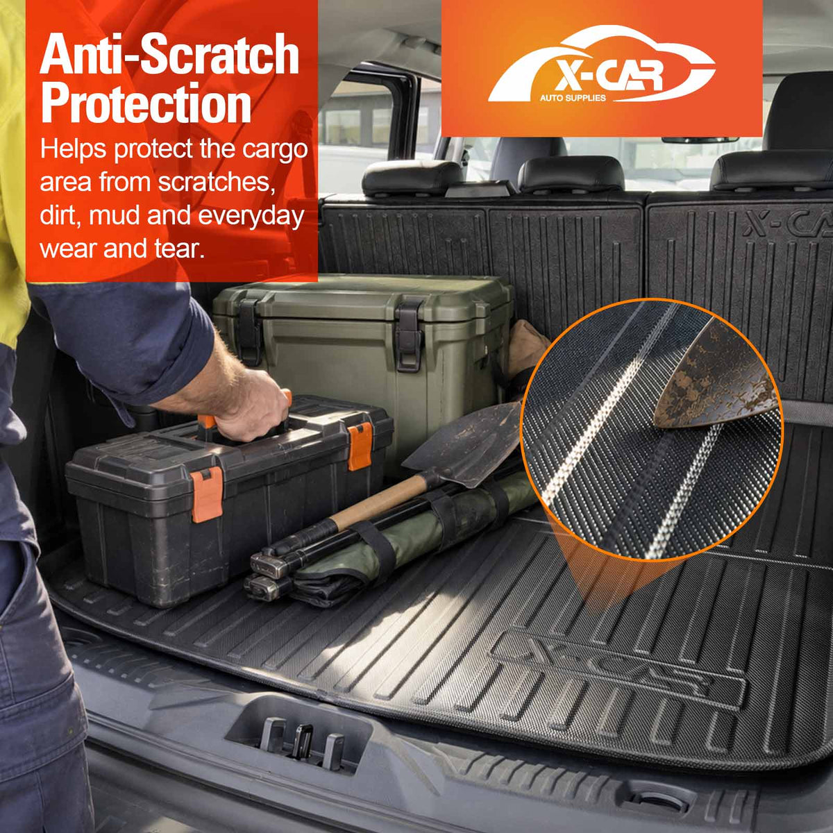 3D Floor Mats Boot Liner Set for Mercedes-Benz A-Class W177 Hatch 2018-Onwards All Weather Heavy Duty Cargo Car Trunk Luggage Tray