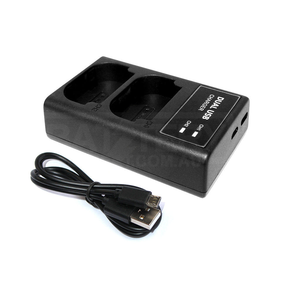 External USB Dual Battery Charger for Fujifilm GFX 100S GFX 50S II X-H2 X-H2S X-T4 X-T5 GFX100S GFX50SII XH2S XT4 XT5 NP-W235 Camera