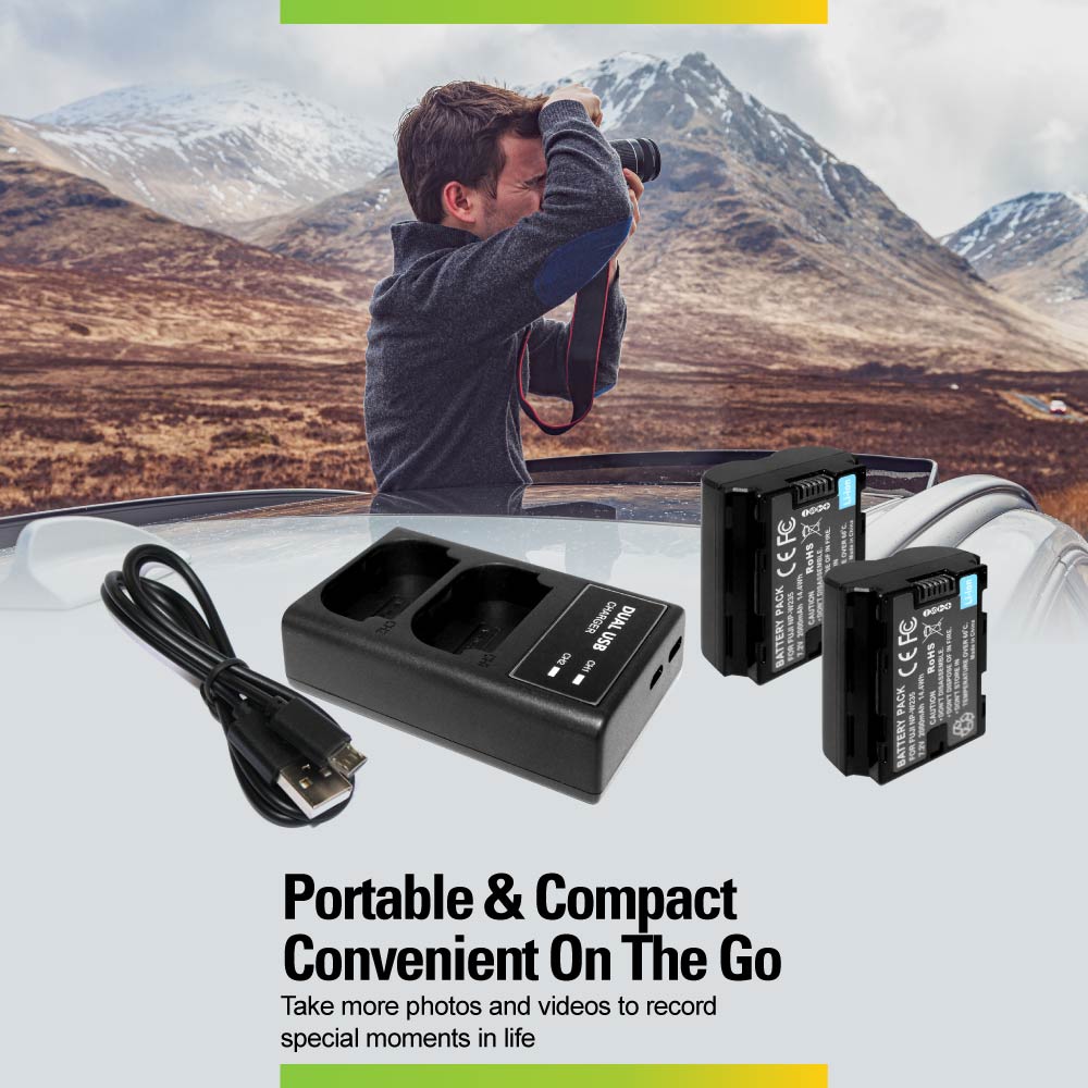 External USB Dual Battery Charger for Fujifilm GFX 100S GFX 50S II X-H2 X-H2S X-T4 X-T5 GFX100S GFX50SII XH2S XT4 XT5 NP-W235 Camera