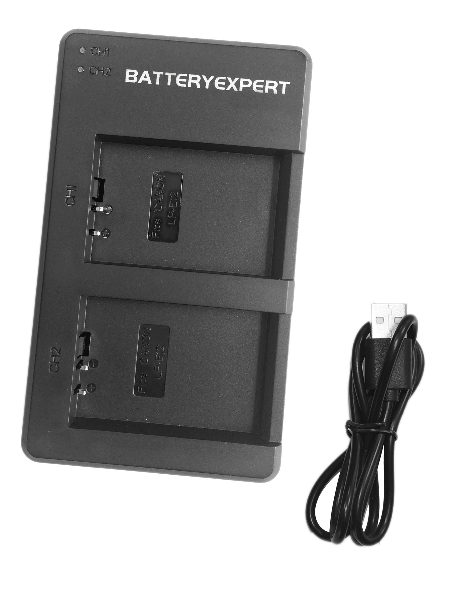 2 Batteries and External USB Charger for Canon Camera EOS 100D Kiss M M10 M100 M200 M50 Rebel SL1 PowerShot SX70 HS