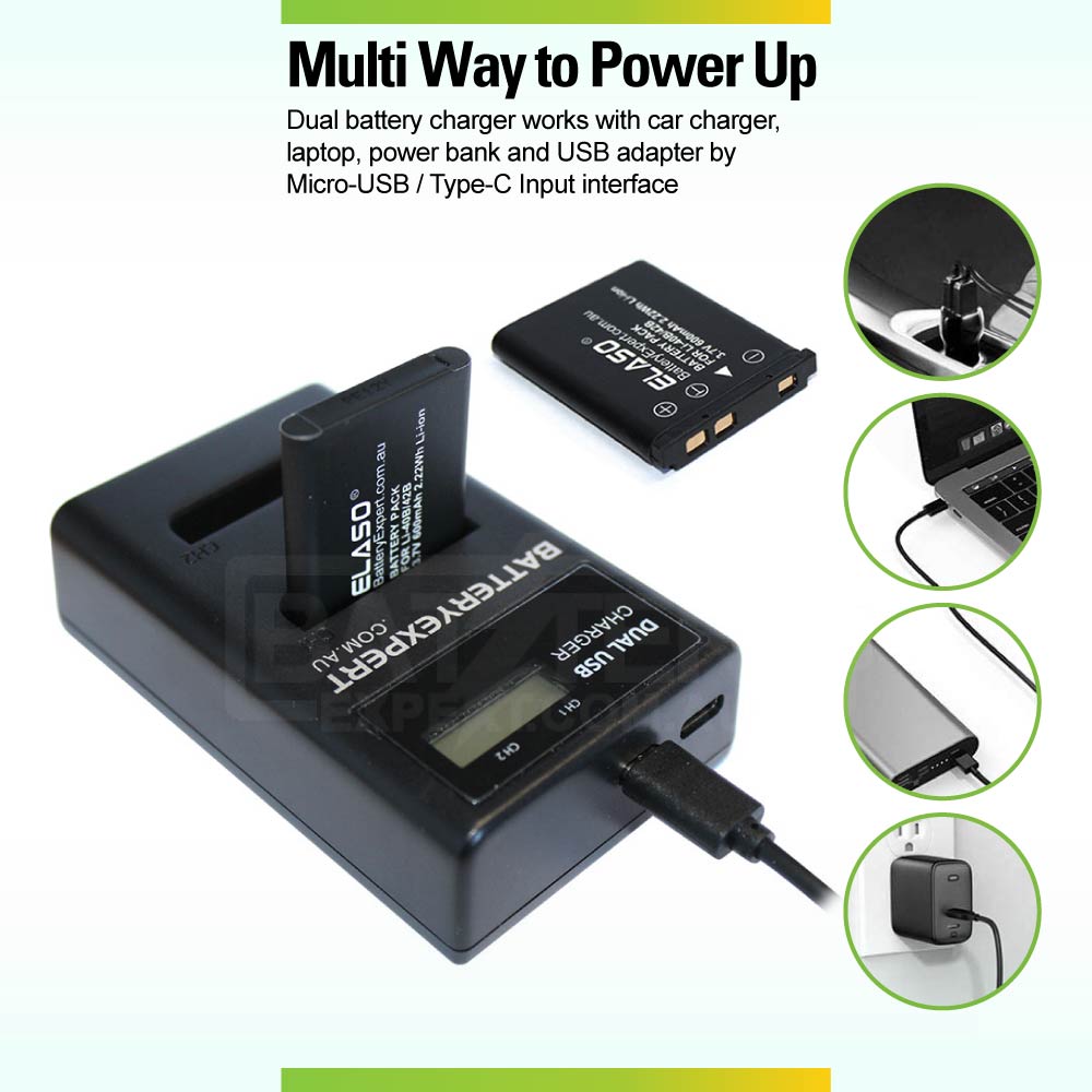 External USB Dual Camera Battery Charger For Fujifilm Fuji FinePix XP140 L50 XP10 XP20 J10 JV250 Z33WP Instax Mini 90 Neo Classic NP-45 NP-45S NP-45A