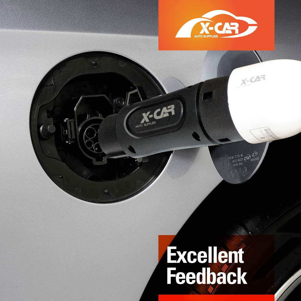 EV Charger Connector Type 2 to Type 1 Adapter Electric Vehicle EV Charging Adapter Socket IEC62196 to SAE J-1772 32A 250V AC IP54