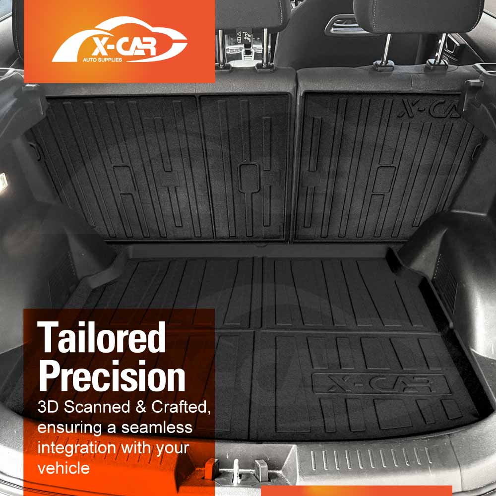 Boot Liner Set for Chery Tiggo 4 Petrol 2025-Onwards All Weather Heavy Duty Car Trunk Back Seat Protector Cargo Kick Mats