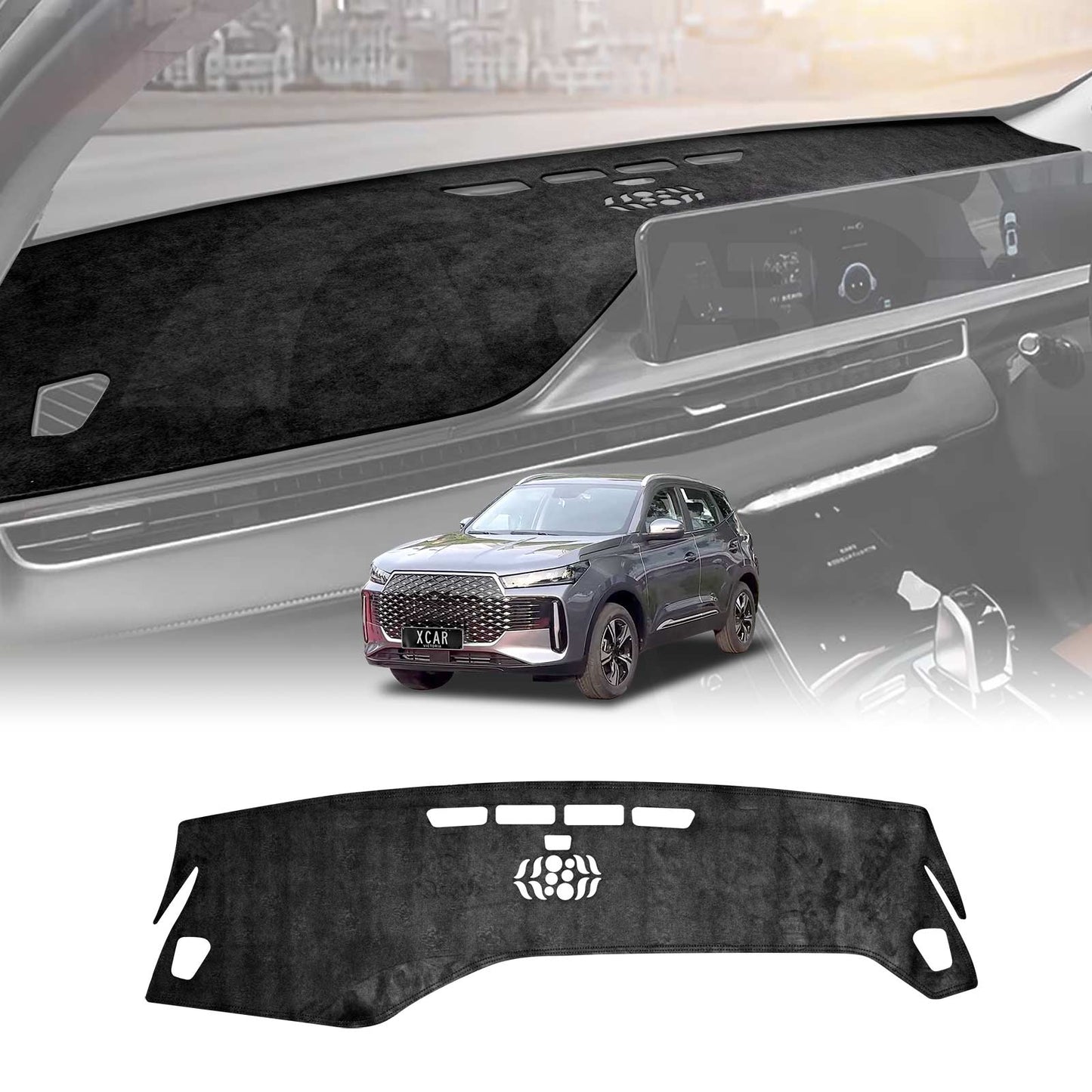 Dash Mat for Chery Tiggo 4 Pro 2024-Onwards Non-Slip Microfiber Pad Interior Accessories