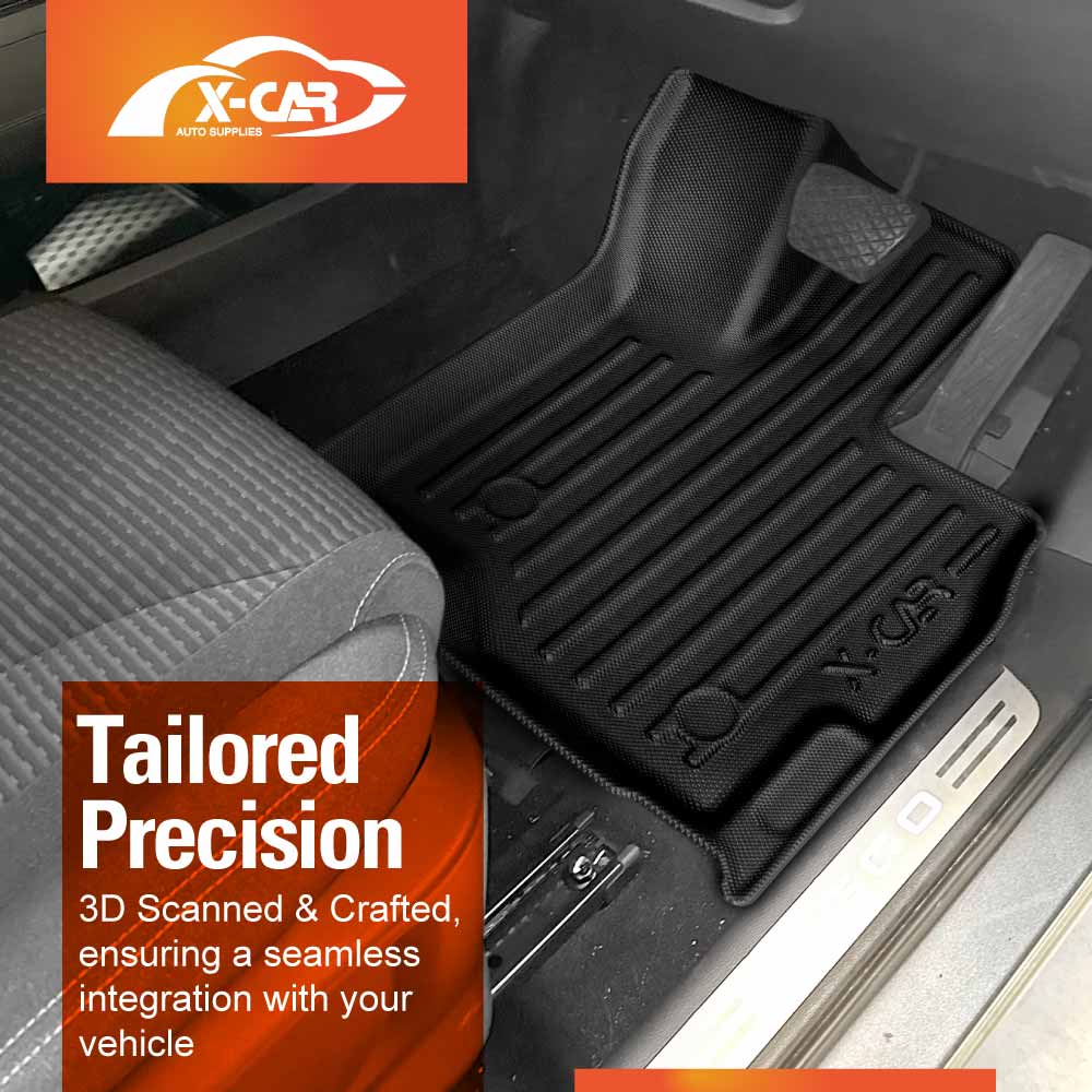 3D Floor Mats Boot Liner Set for Chery Tiggo 4 Pro 2024-Onwards All Weather Heavy Duty Cargo Car Trunk Luggage Tray