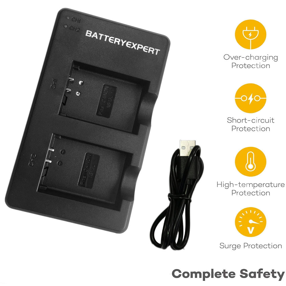 NB-13L Charger For PowerShot G5X G7X G7X Mark II III SX720 HS SX730 HS SX740 HS SX620 HS G1X Mark III G9X G9X Mark II