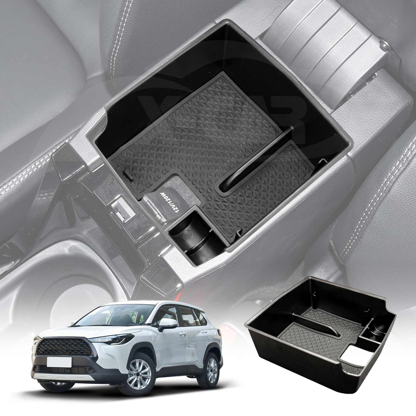 Centre Console Armrest Organizer Tray for Toyota Corolla Cross 2022-Onwards Storage Box Accessories