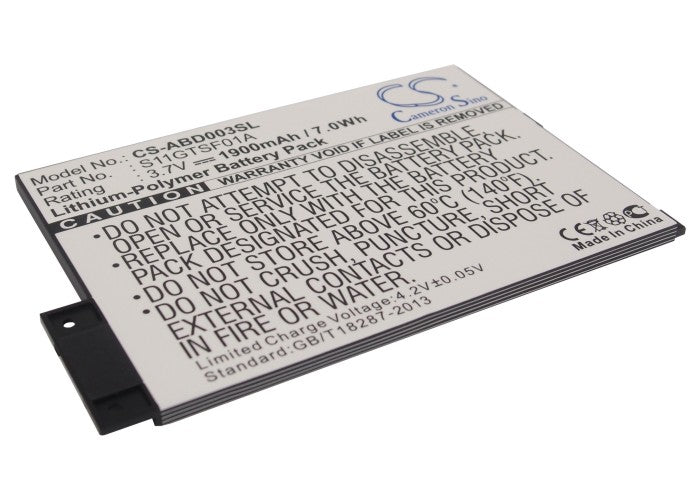 S11GTSF01A GP-S10-346392-0100 170-1032-00 170-1032-01 1900mAh Battery for Amazon Kindle 3 III D00901 Graphite eReader