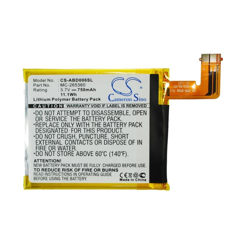 New 3.7V 750mAh MC-265360 515-1058-01 M11090355152 S2011-001-S Battery for Amazon Kindle 4 5 6 4G WiFi D01100