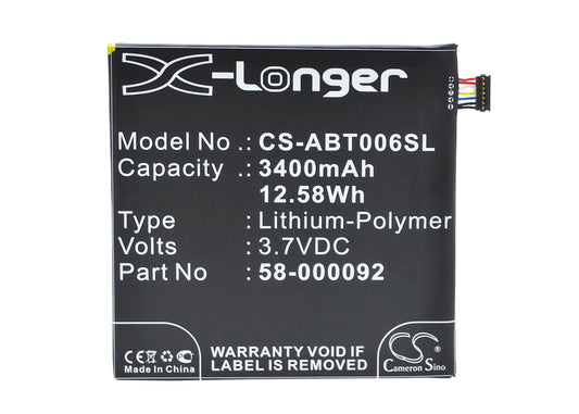 Amazon Kindle Fire HD 6/Kindle Fire Kids 7/58-000092/PW98VM/PW98VW/ST06 eReader Replacement Battery