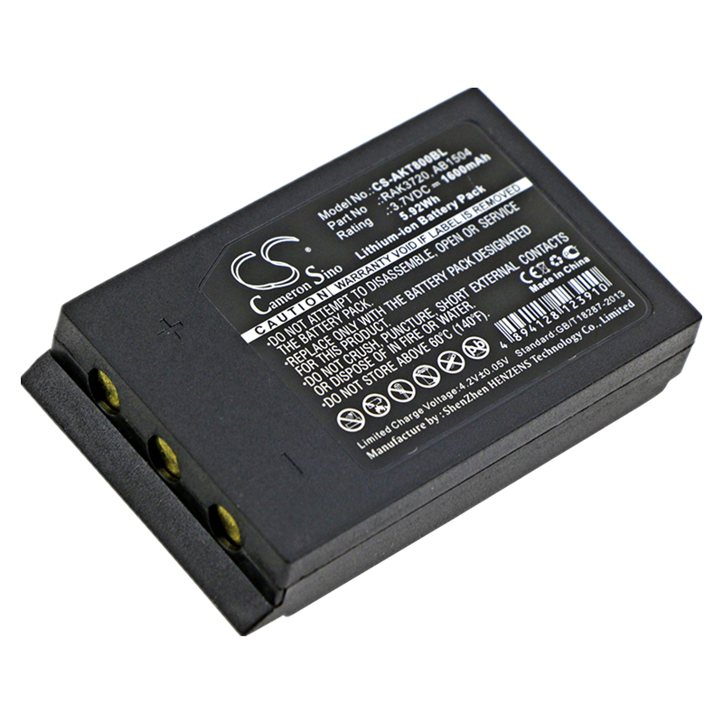Replacement Battery for Akerstroms AQ80 T-Rx 12b 28jb TX50 Crane Remote Control Transmitter, Part 933719-000 AB11R AB1504 RAK3720