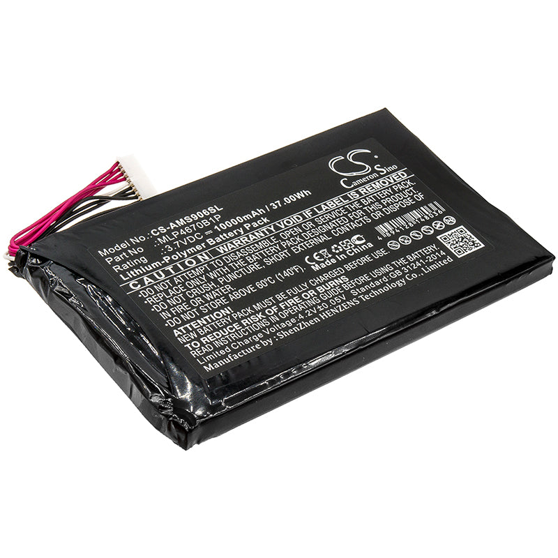 Replacement MLP4670B1P Battery for Autel MaxiSYS MS906S/MS906TS/MS906 Pro-TS/MS906 Pro/MS906BT MaxiCOM MK906BT Diagnostic Scanner