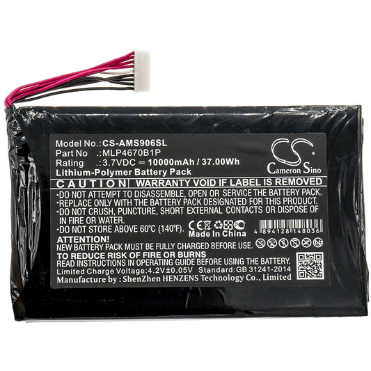 Replacement MLP4670B1P Battery for Autel MaxiSYS MS906S/MS906TS/MS906 Pro-TS/MS906 Pro/MS906BT MaxiCOM MK906BT Diagnostic Scanner
