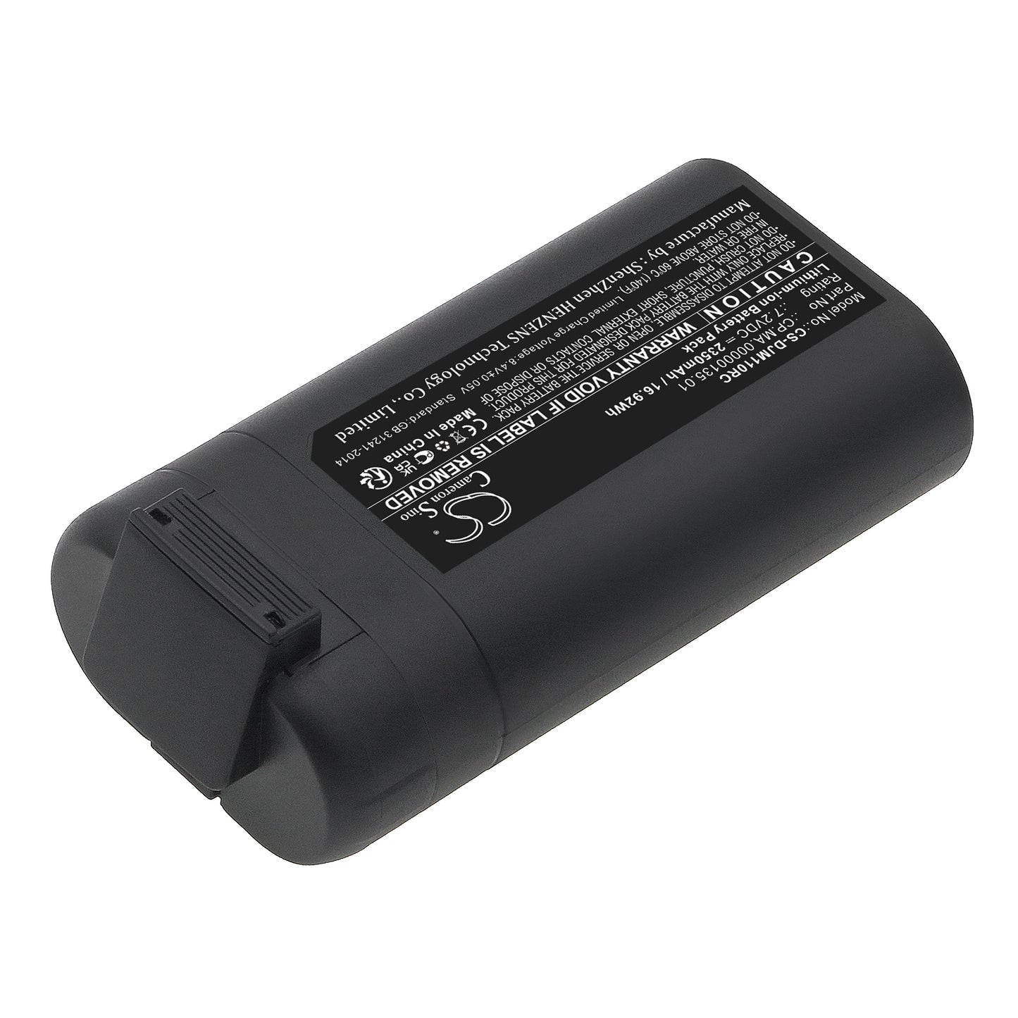 Replacement Battery for DJI Mavic Mini Intelligent Flight Drone, Part# MB2-2400mAh-7.2V