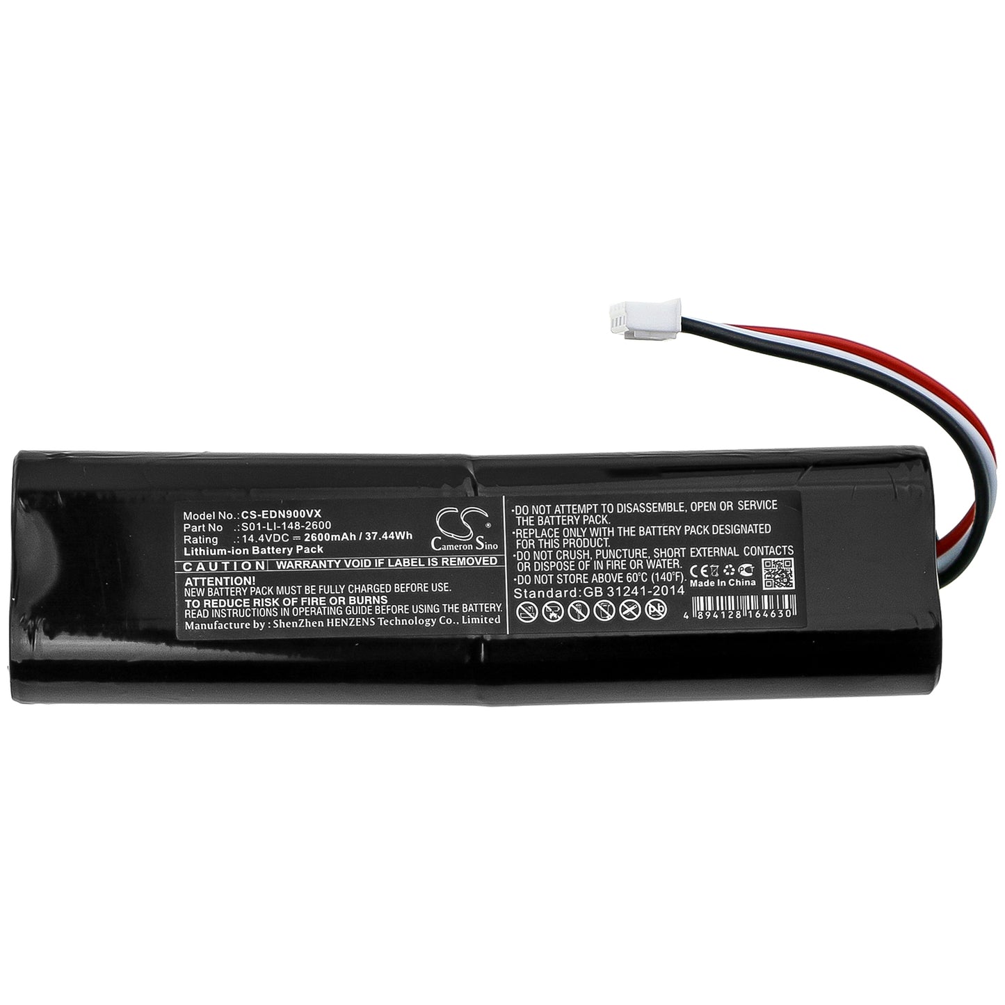 Battery for Ecovacs Deebot Ozmo 900 901 905 930 937 920 DN5G DX5G N8 Pro Plus Neo S01-LI-148-2600 S01-LI-148-3200 S09-LI-148-3200 S11-LI-144-2600