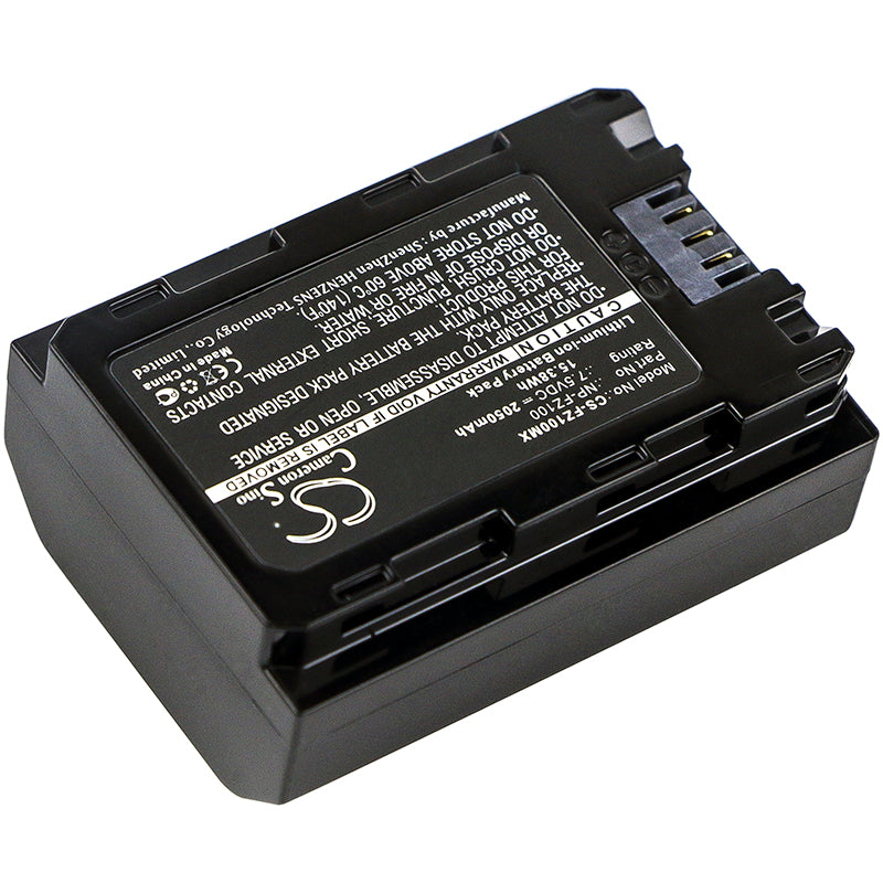 Replacement NP-FZ100 Battery for Sony Alpha a6600/a7 a7R a7S III IV/a7C/A9 II/ILCE-7M3K ILCE-7RM3 ILCE-7RM4 ILCE-7SM3 ILCE-9M2 ILCE-6600M Camera