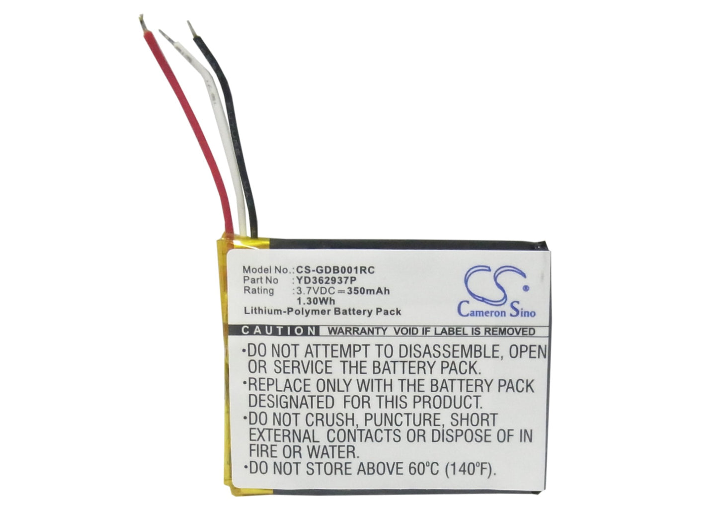 Replacement YD362937P Battery for GoPro Hero 3 3+ 4 ARMTE-001 ARMTE-002 Wi-Fi Remote Control