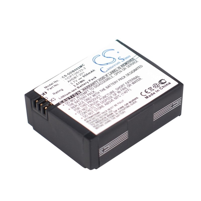 GoPro Hero 3 3+ AHDBT-201 AHDBT-301 AHDBT-302/ Action Camera Replacement Battery