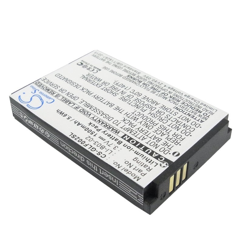 Golf Buddy GB3/Platinum/Platinum Range Finder/World Platinum/World Platinum II/DSC-GB300/LI-B03-02/Li-B01-01 GPS Rangefinder Replacement Battery