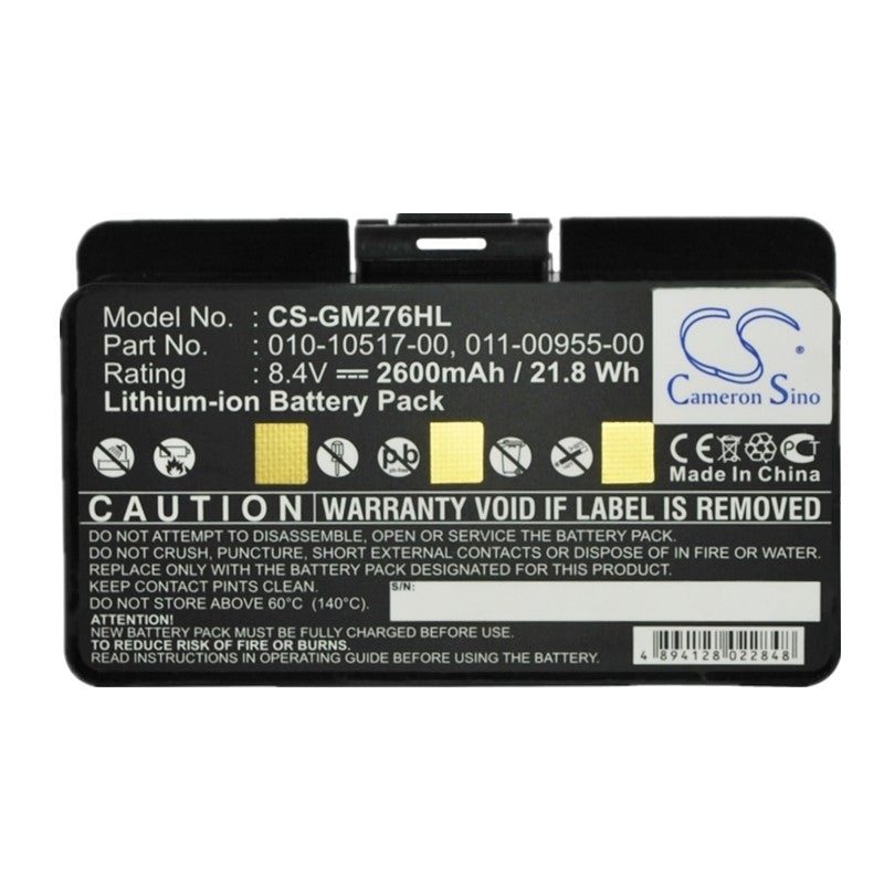 Replacement Battery for Garmin GPSMap 276 296 376 378  EGM478 010-00543-00 010-10517-00 010-10517-01 011-00955-00 011-00955-02 100054300