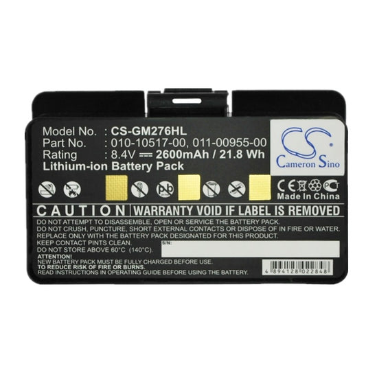 Replacement Battery for Garmin GPSMap 276 296 376 378  EGM478 010-00543-00 010-10517-00 010-10517-01 011-00955-00 011-00955-02 100054300
