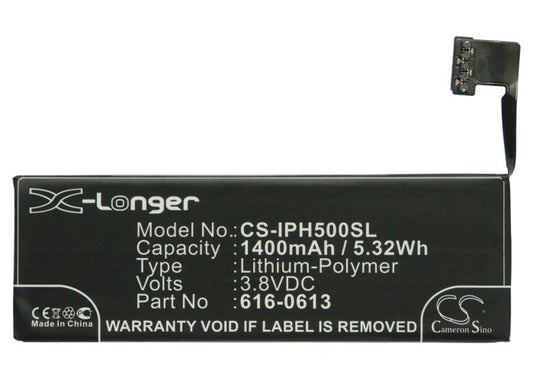 Apple iPhone 5 A1428 A1429 616-0610 616-0611 Replacement Battery