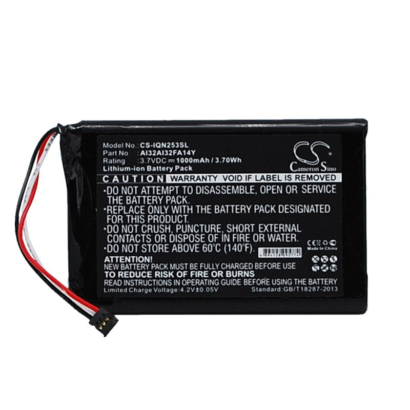 Replacement Battery for Garmin Nuvi 2539LM 2539LMT 2559LM 2559LMT 2589LMT 2597LMT 2599LMT 2599LMTHD 010-01187-01 AI32AI32FA14Y GPS Navigator