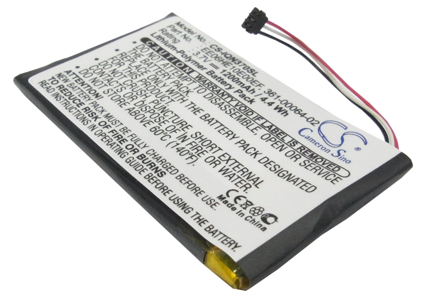 Battery for Garmin Nuvi GPS 3700 3760 3760T 3790 3790T 361-00046-02 361-00064-02