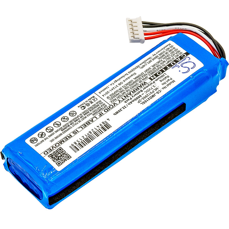 Replacement Type B Battery for JBL Charge 2/Charge 2 Plus/Charge 2+/Charge 3 2015/P763098 Portable Bluetooth Speaker, Part # GSP1029102R