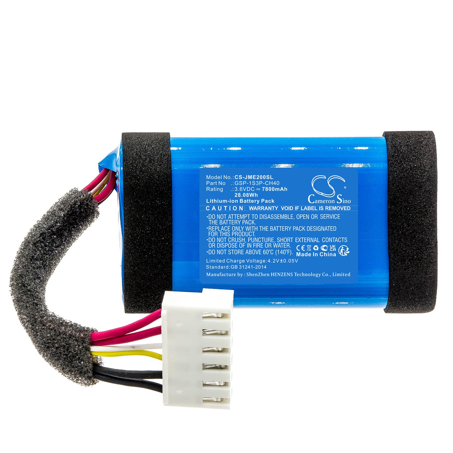 Replacement Battery for JBL Charge Essential 2 Portable Bluetooth Speaker, Part GSP-1S3P-CH40