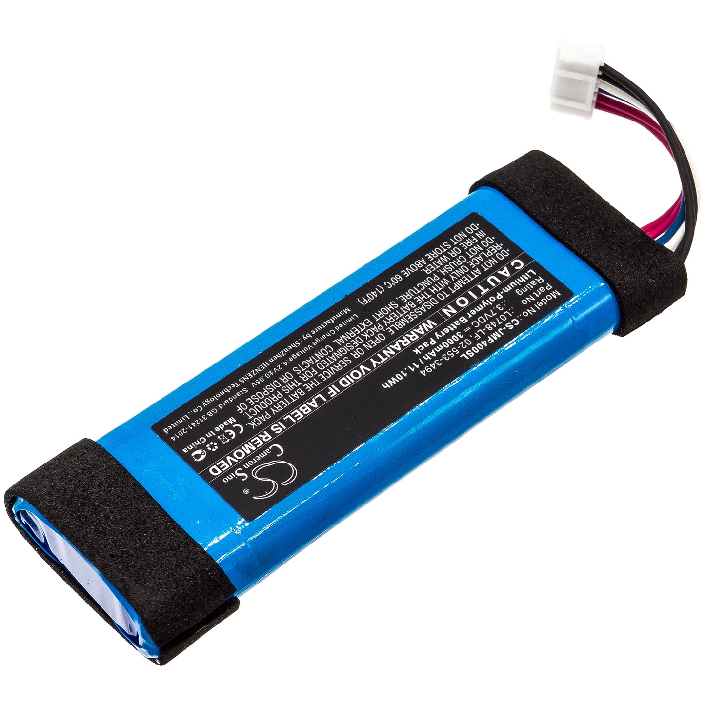 Replacement Battery for JBL Flip Essential/Flip 3 Stealth Edition/Flip 3 SE Portable Bluetooth Speaker, Part L0748-LF 02-553-3494 GSP872693