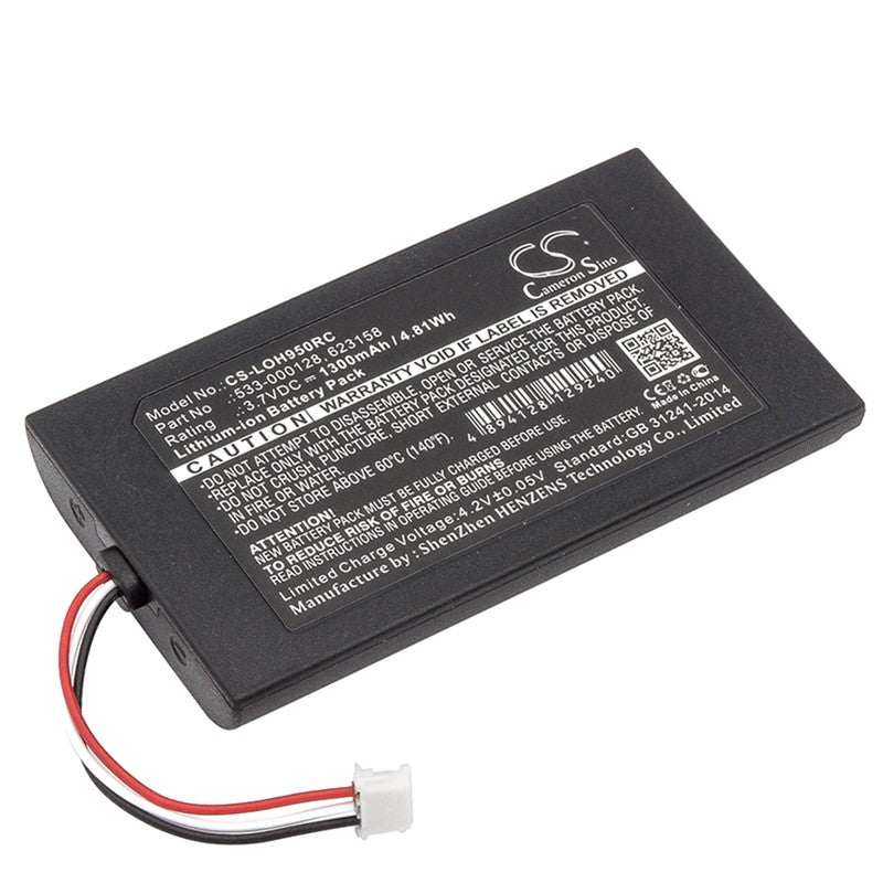Replacement 533-000128 Battery for Logitech Harmony Elite Harmony 950 915-000257 915-000260 Remote Control