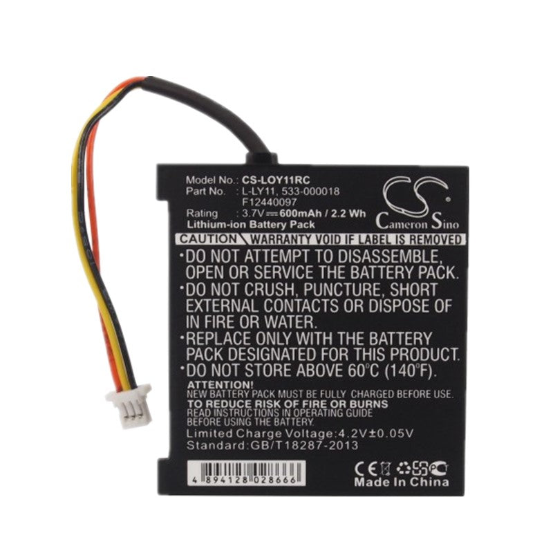 Logitech G930 Gaming Headset/MX Revolution Mouse Replacement Battery, for Part 533-000018 F12440097 L-LY11