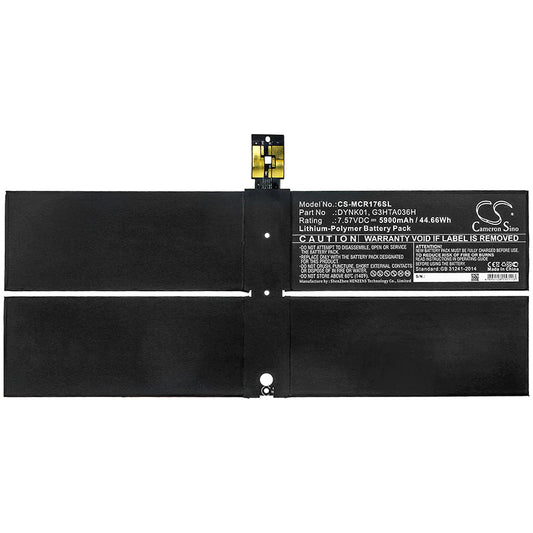 Replacement Battery for Microsoft Surface Laptop Gen 1 & 2,1769 1782 2-LQN-00004, Part DYNK01 G3HTA036H