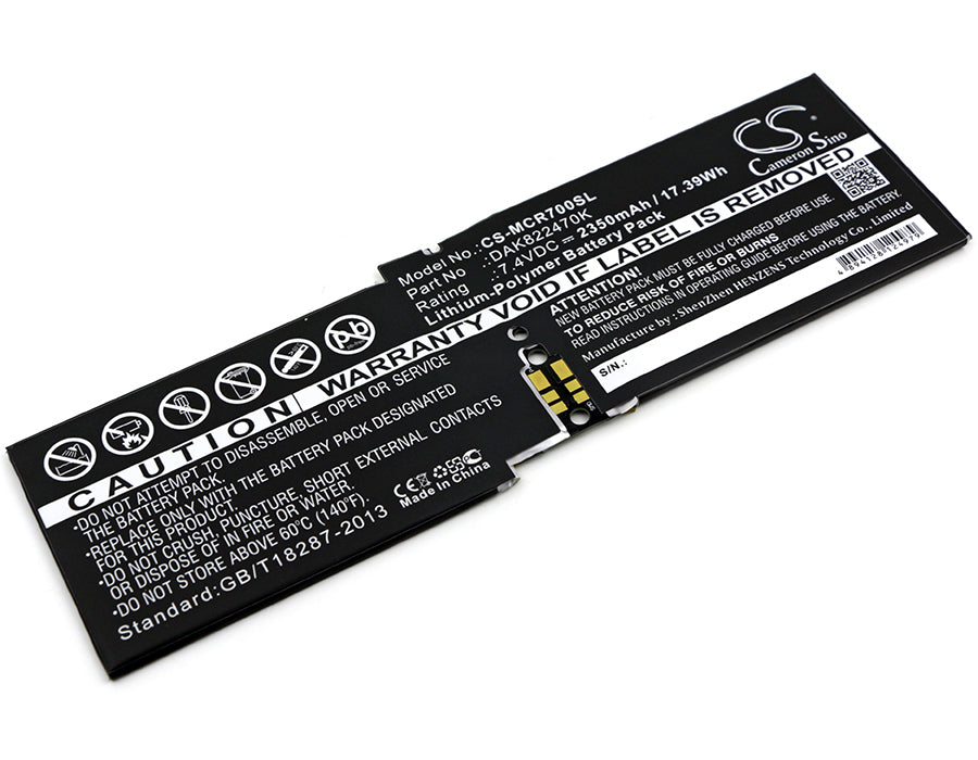 Replacement Battery for Microsoft Surface Book 1 2 1703 1704 1705 CR7-00001 CR7-00002 CR7-00005 CR7-00007 DAK822470K G3HTA020H G3HTA044H G3HTA045H