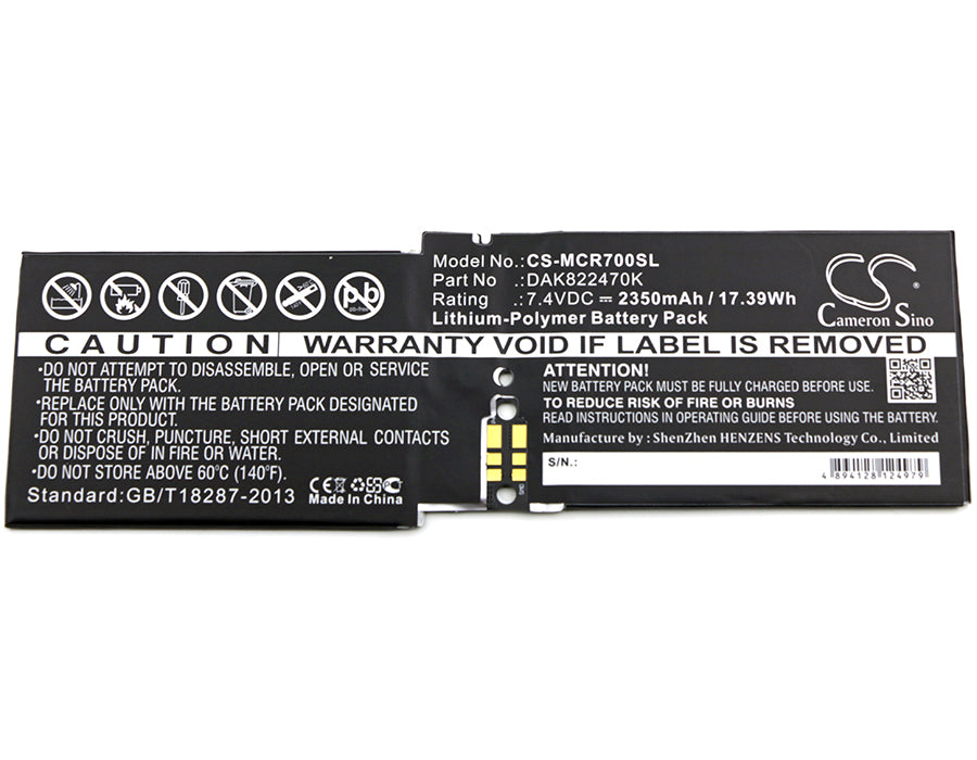 Replacement Battery for Microsoft Surface Book 1 2 1703 1704 1705 CR7-00001 CR7-00002 CR7-00005 CR7-00007 DAK822470K G3HTA020H G3HTA044H G3HTA045H