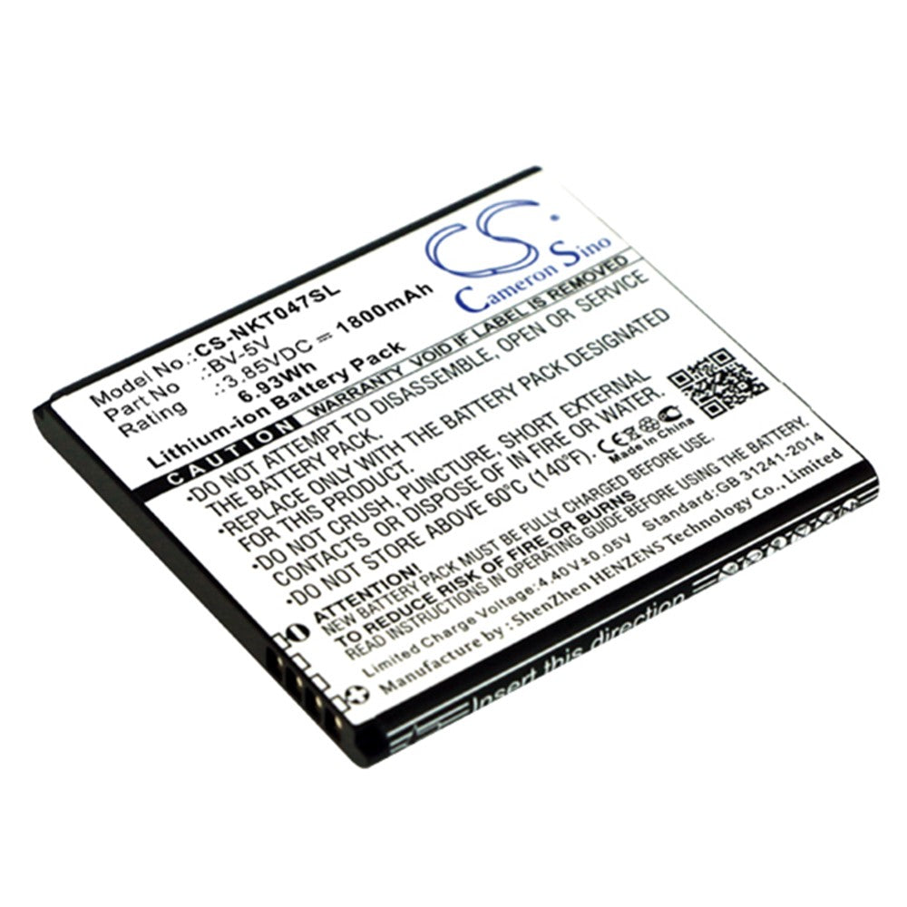Replacement BV-5V Battery for Nokia 1 TA-1047 TA-1060 TA-1056 TA-1079 TA-1066