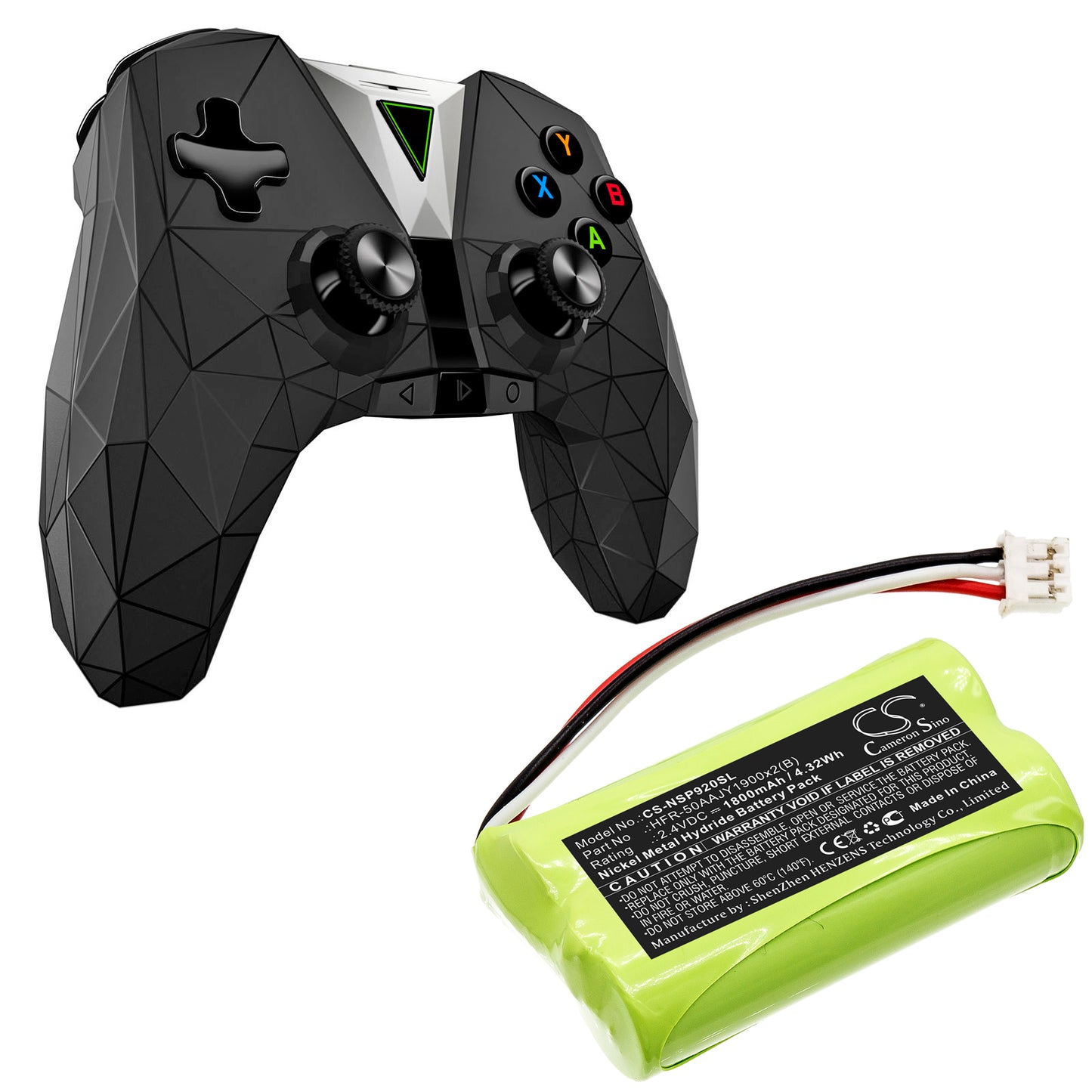 Rechargeable Battery for Nvidia Shield P2920 Game Controller HFR-50AAJY1900x2(B) HRLR15/51