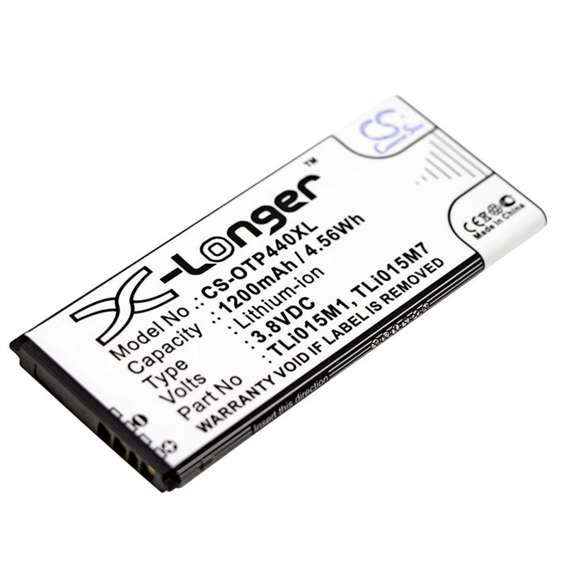 Replacement Battery for Alcatel Optus X Play 4034X/One Touch Pixi 4 4.0 OT-4034 OT-4034D OT-4034X TLi015M1 TLi015M7 TLi015MA