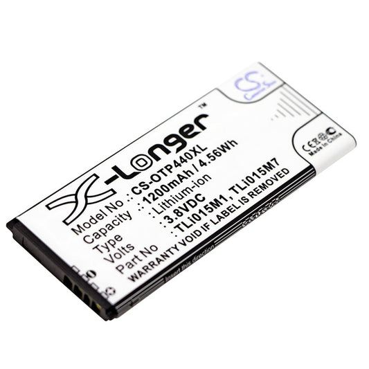 Replacement Battery for Alcatel Optus X Play 4034X/One Touch Pixi 4 4.0 OT-4034 OT-4034D OT-4034X TLi015M1 TLi015M7 TLi015MA