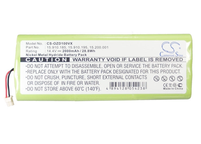 2000mAh Battery For OZRoll Control 15.202.001,15.205.001,15.206.001,15.260.000,15.910.185,15.910.187,ODS Smart Drive Control 10 Roller Shutter Remote