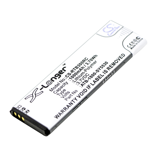 Replacement Battery for RTI T1 T1-B T2+ T2-B T2-C T2-Cs T2i T2i T3 T3x Universal Remote Controller