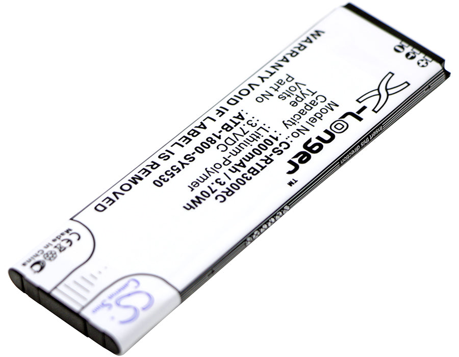 Replacement Battery for RTI T1 T1-B T2+ T2-B T2-C T2-Cs T2i T2i T3 T3x Universal Remote Controller