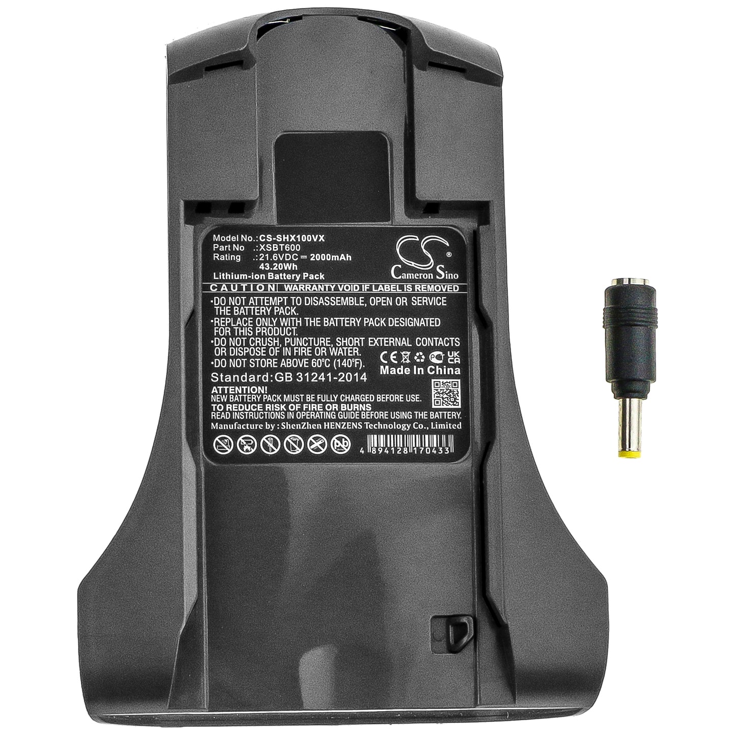 Replacement Battery for Shark Rocket Pet Pro/Rocket Pro/X1/X2/X3/XSBT600/XSBT620/XSBT62QEU/IZ162H/IZ163H/IZ361H/IZ362H/IZ363HT Cordless Vacuum